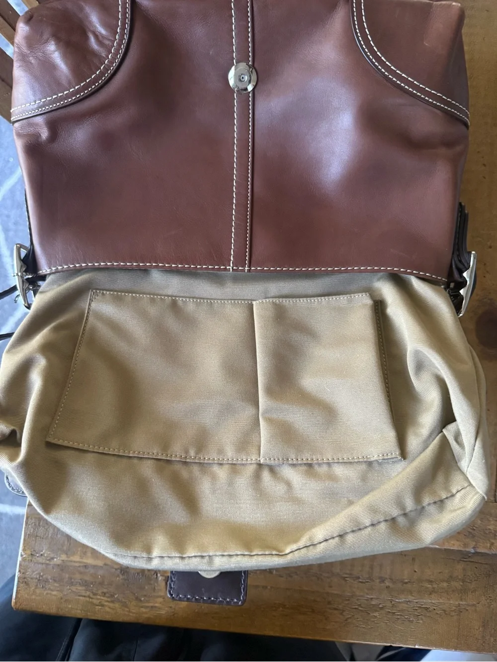 Vintage Coach Hamptons Buckle Flap Bag